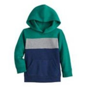 Toddler Jumping Beans Shirt Boy's Color-blocked Fleece Hoodie